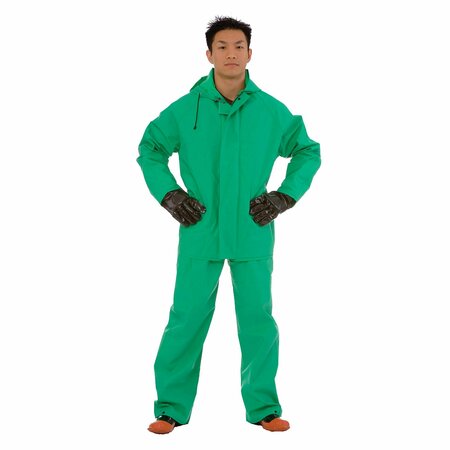 CORDOVA Apex-FR Green Chemical Suit, 2-Piece - 2XL RS452G2XL